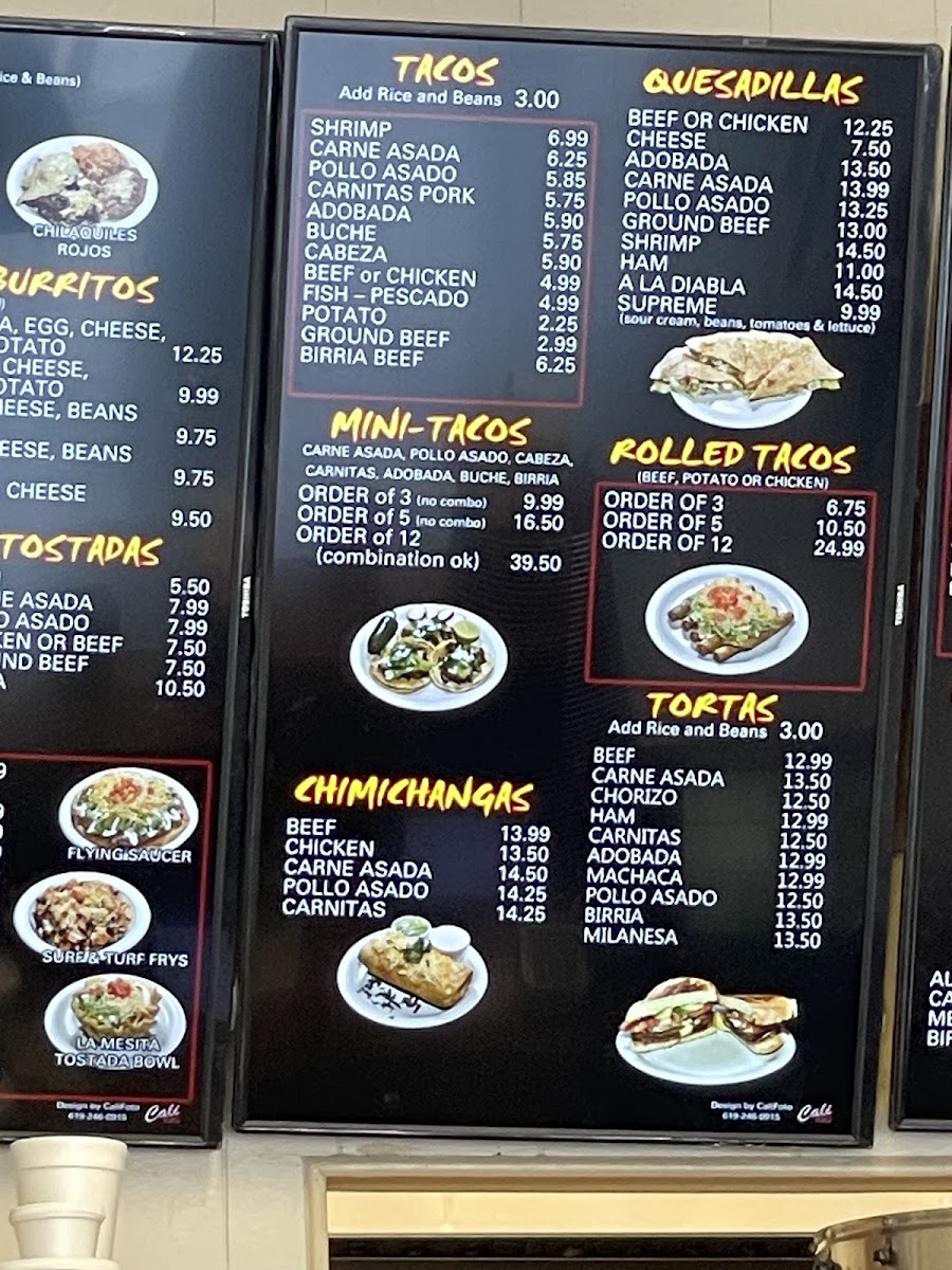 La Mesita Mexican Food Menu - Image 5